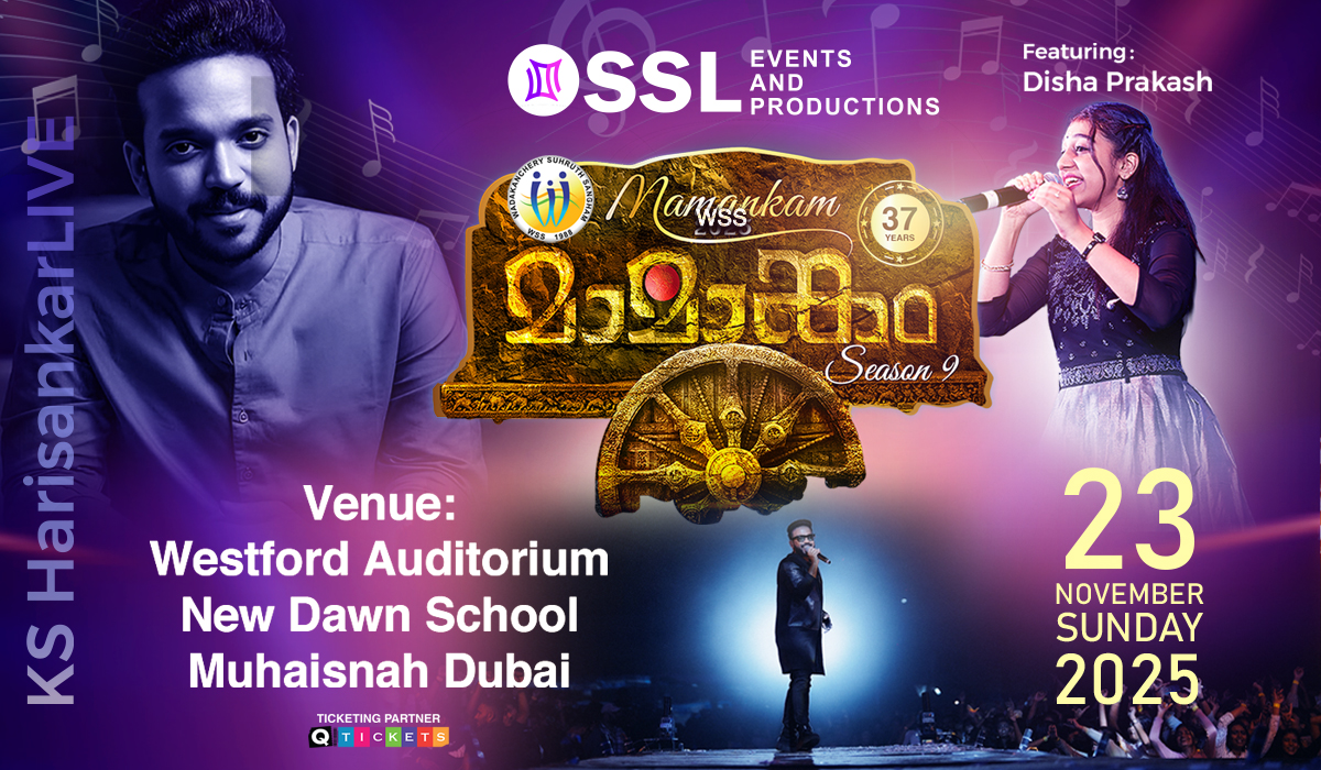 Book Your Tickets for K.S. Harisankar Live at WSS Mamankam 2025 in Dubai